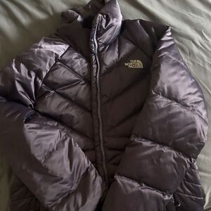 The North Face Dark Purple Puffer Coat